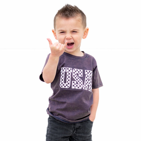 Vintage USA Kids Shirt | Patriotic July 4th Tee