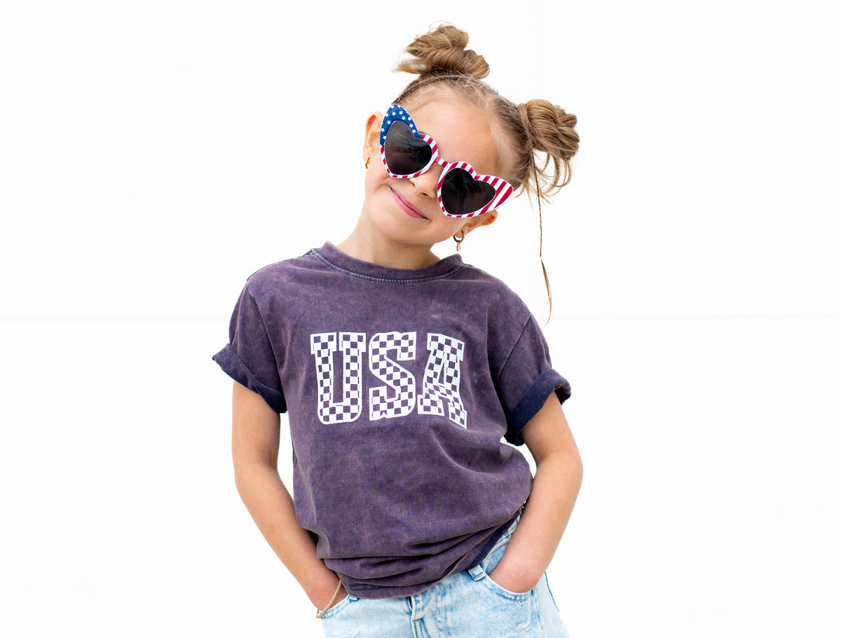 Checkered USA | Stonewash