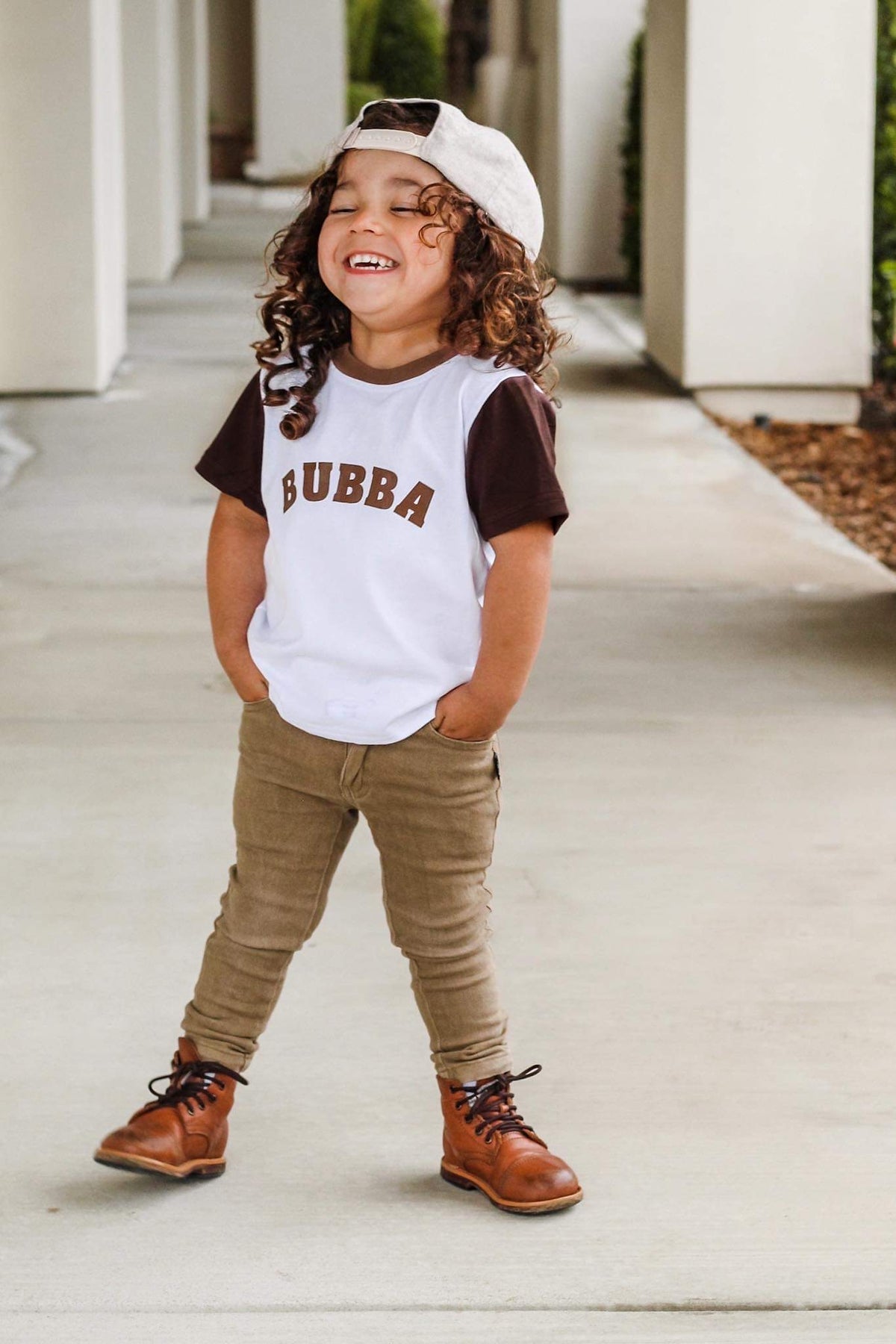 cute boy in bubba tee